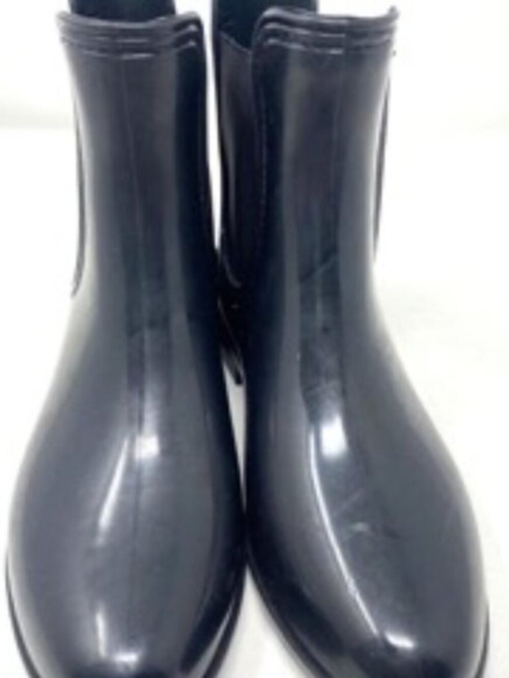 INC International Concepts Raelynn Ankle Boots Glossy Black Rain Boot Size 5